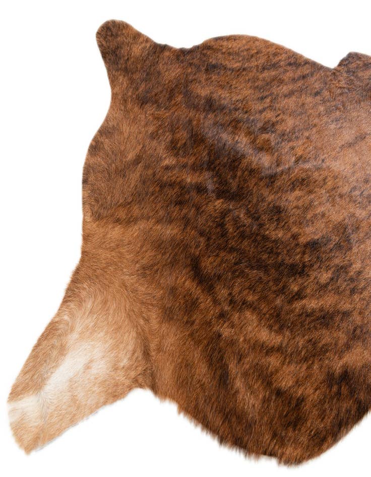 Detail image of  2' 2 x 2' 11 Cowhide Leather Rug