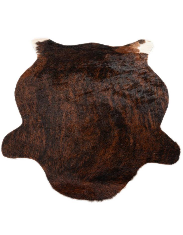 Detail image of  2' 2 x 2' 11 Cowhide Leather Rug