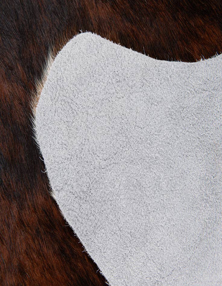 Detail image of  2' 2 x 2' 11 Cowhide Leather Rug