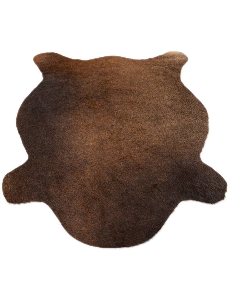 Detail image of  2' 2 x 2' 11 Cowhide Leather Rug