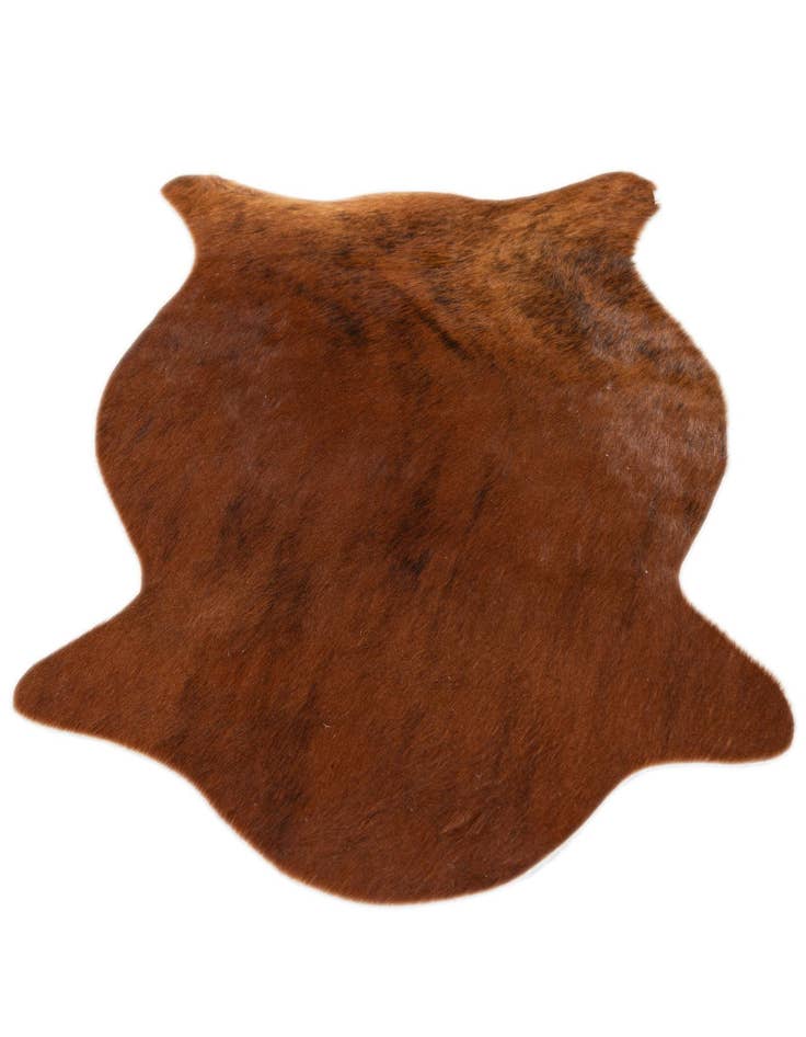 Detail image of  1' 8 x 2' 6 Cowhide Leather Rug