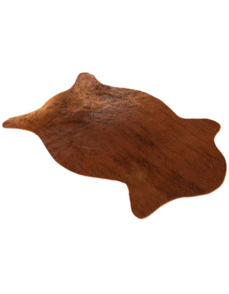 Detail image of  1' 8 x 2' 6 Cowhide Leather Rug