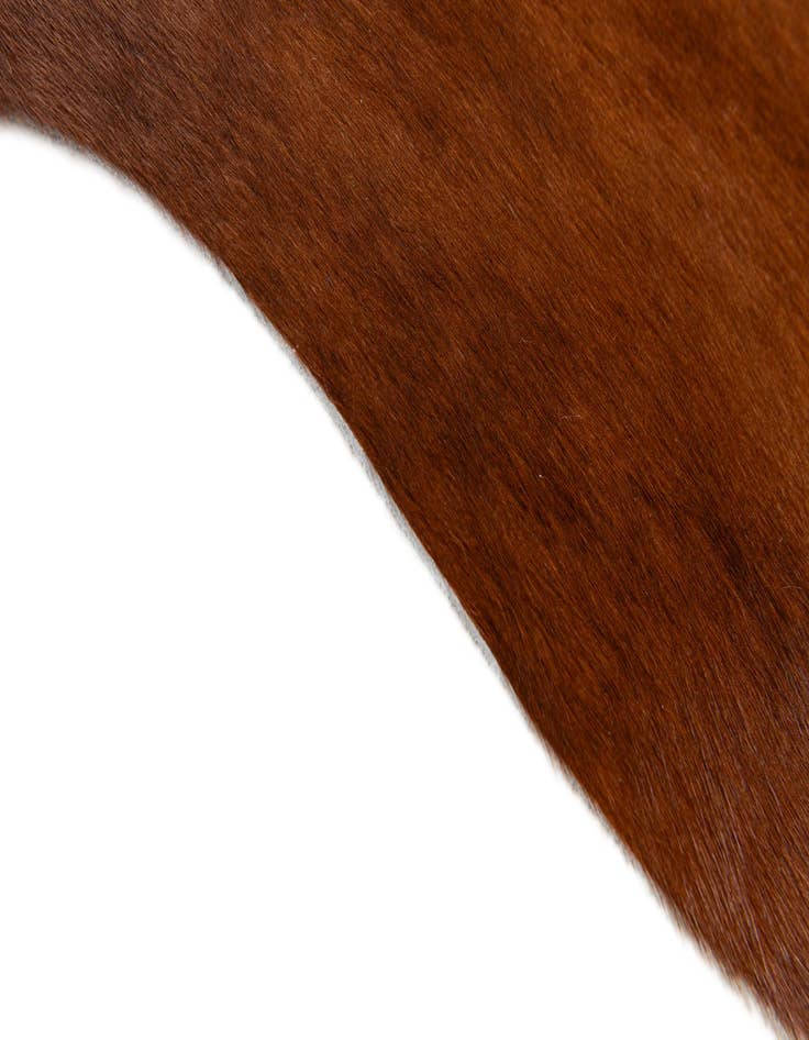 Detail image of  1' 8 x 2' 6 Cowhide Leather Rug