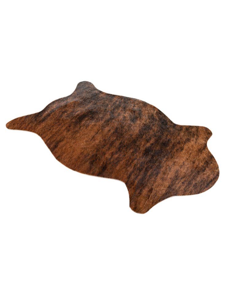 Detail image of  1' 7 x 2' 6 Cowhide Leather Rug