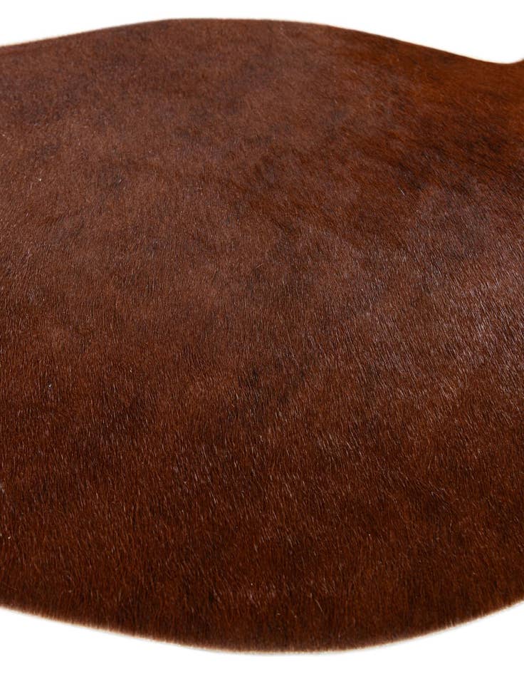 Detail image of  1' 8 x 2' 6 Cowhide Leather Rug