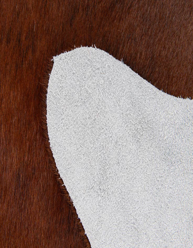 Detail image of  1' 8 x 2' 6 Cowhide Leather Rug