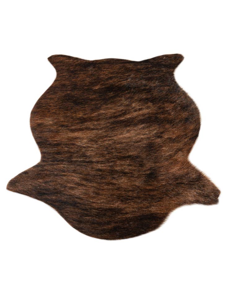 Detail image of  1' 6 x 2' 5 Cowhide Leather Rug