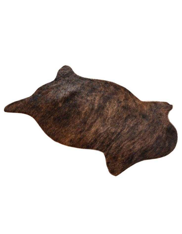 Detail image of  1' 6 x 2' 5 Cowhide Leather Rug