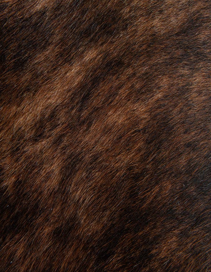 Detail image of  1' 6 x 2' 5 Cowhide Leather Rug