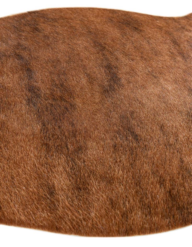 Detail image of  1' 5 x 2' 5 Cowhide Leather Rug