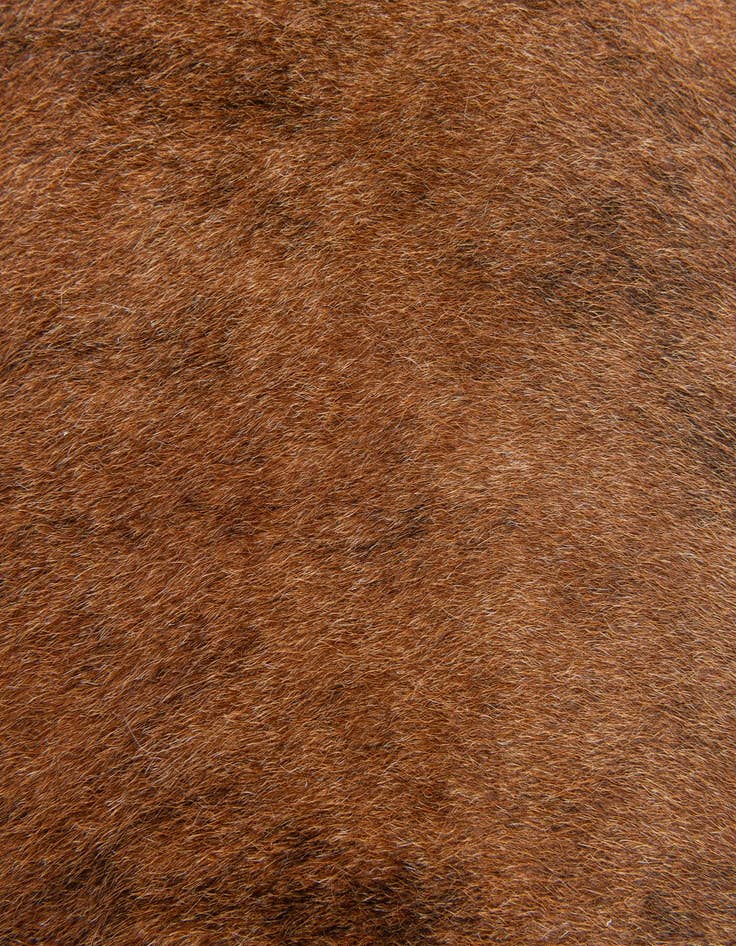 Detail image of  1' 5 x 2' 5 Cowhide Leather Rug