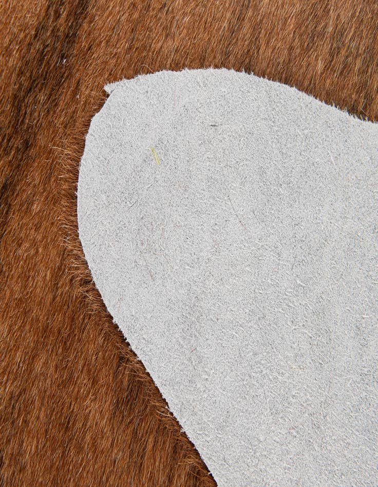 Detail image of  1' 5 x 2' 5 Cowhide Leather Rug