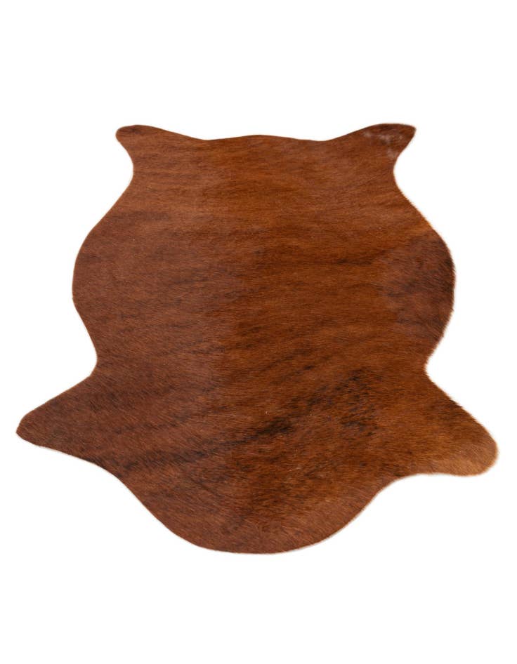 Detail image of  1' 8 x 2' 5 Cowhide Leather Rug