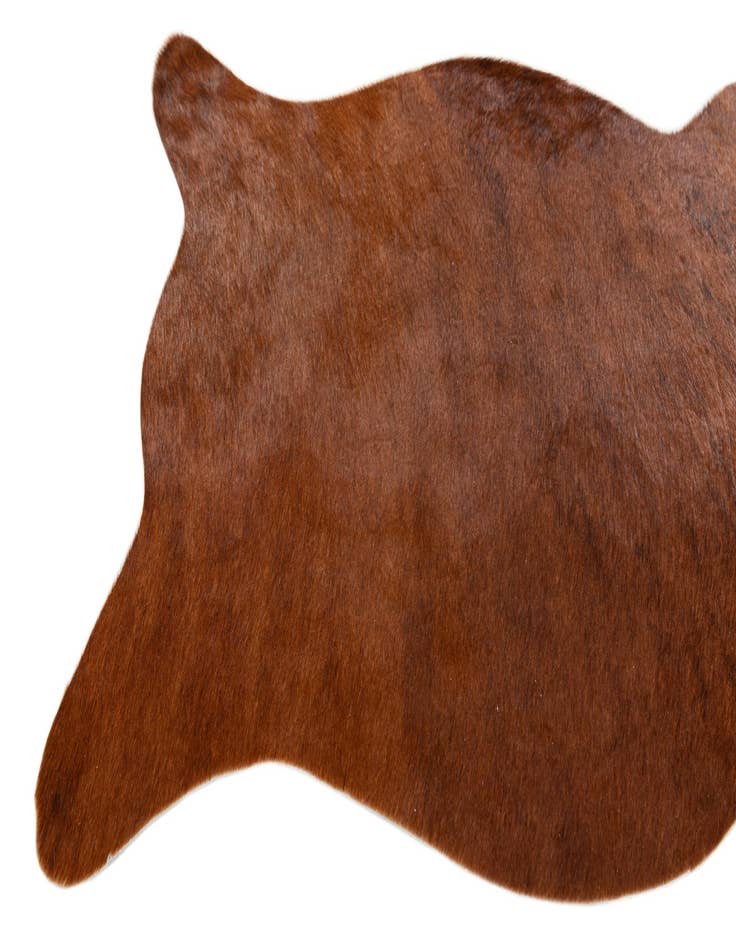 Detail image of  1' 8 x 2' 5 Cowhide Leather Rug