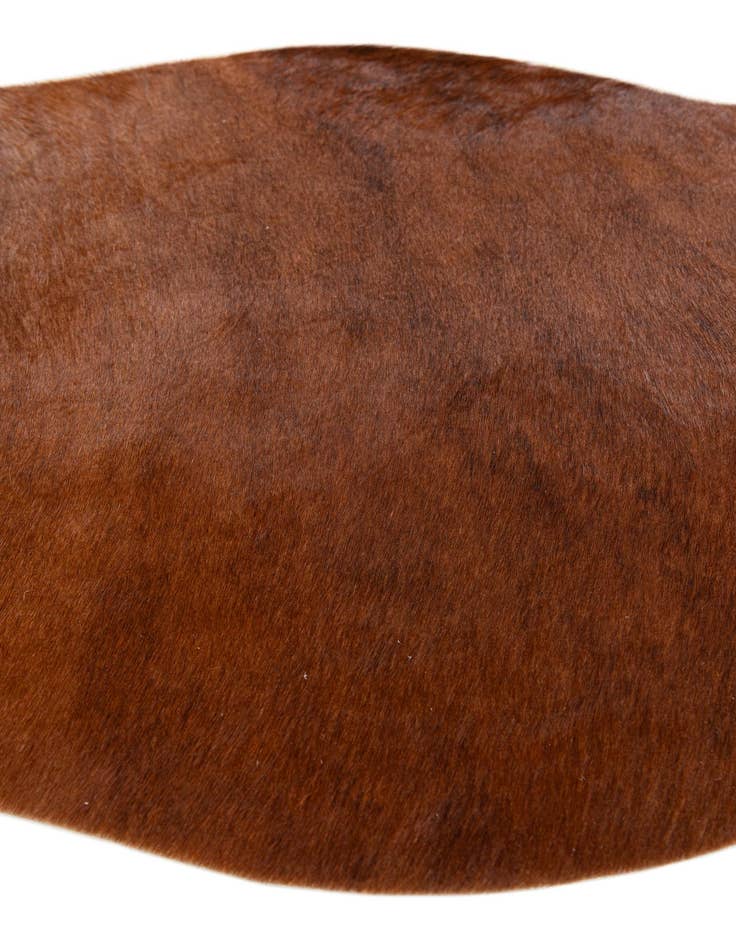 Detail image of  1' 8 x 2' 5 Cowhide Leather Rug