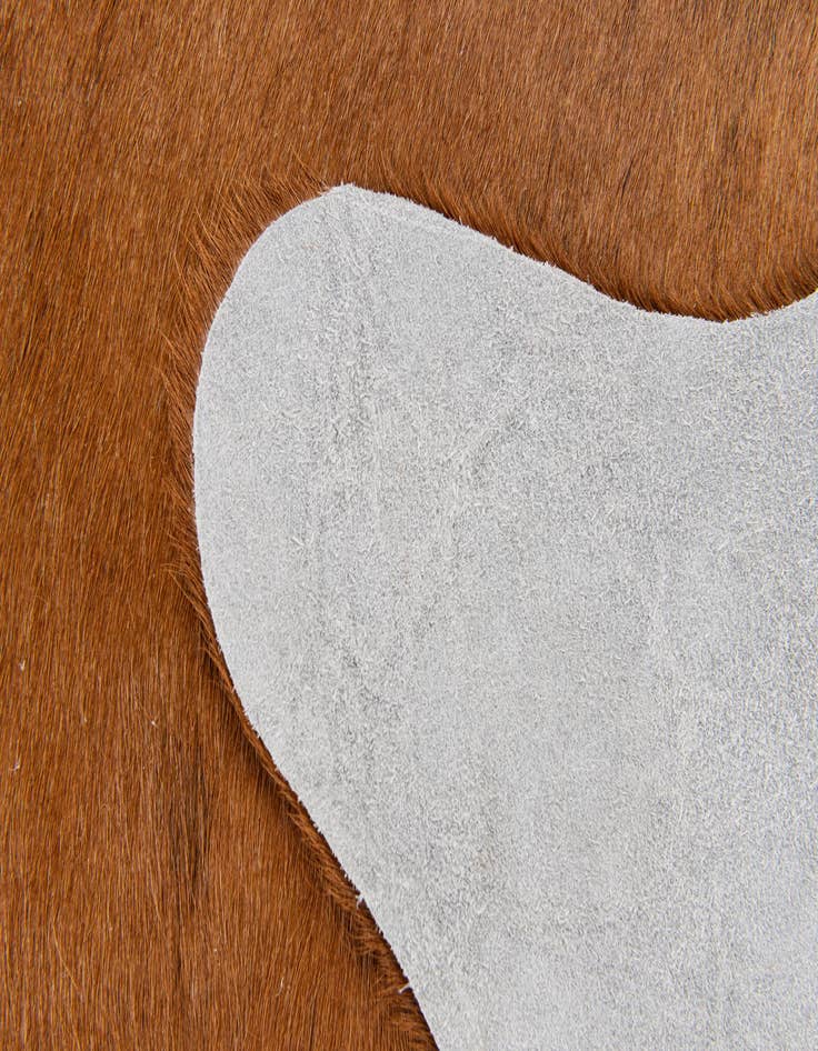 Detail image of  1' 7 x 2' 5 Cowhide Leather Rug