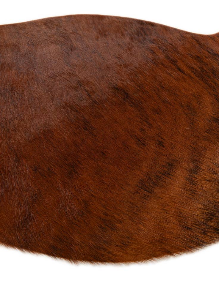 Detail image of  1' 8 x 2' 6 Cowhide Leather Rug