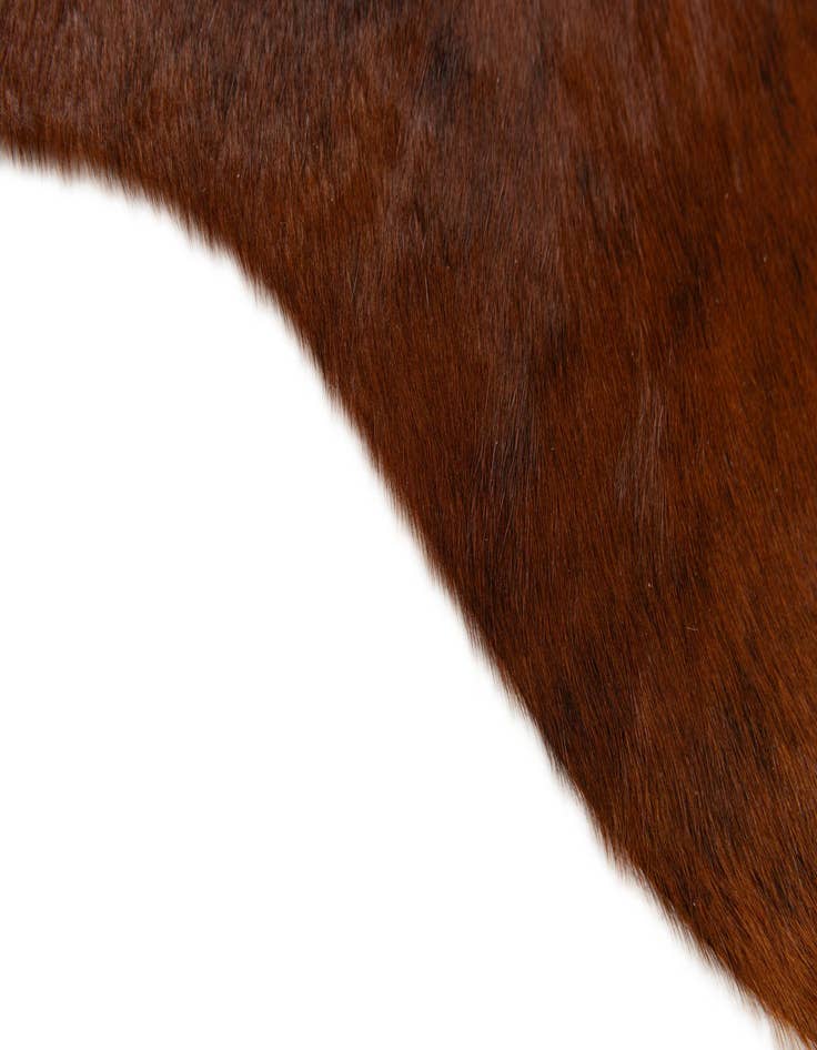 Detail image of  1' 8 x 2' 6 Cowhide Leather Rug