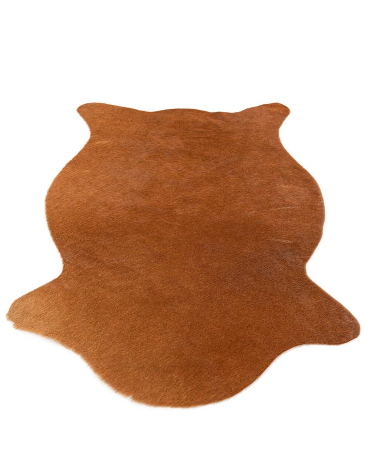 Detail image of  1' 8 x 2' 7 Cowhide Leather Rug