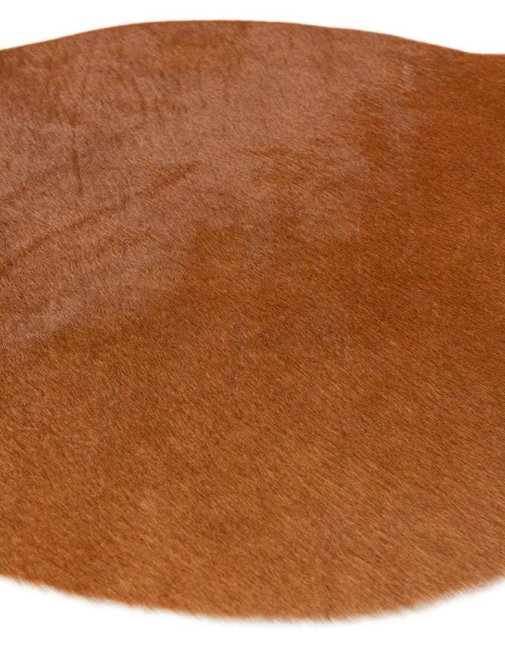 Detail image of  1' 8 x 2' 7 Cowhide Leather Rug