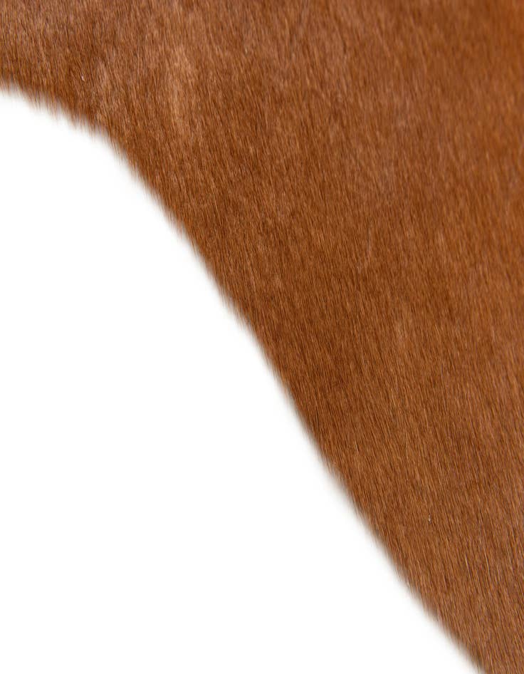 Detail image of  1' 8 x 2' 7 Cowhide Leather Rug