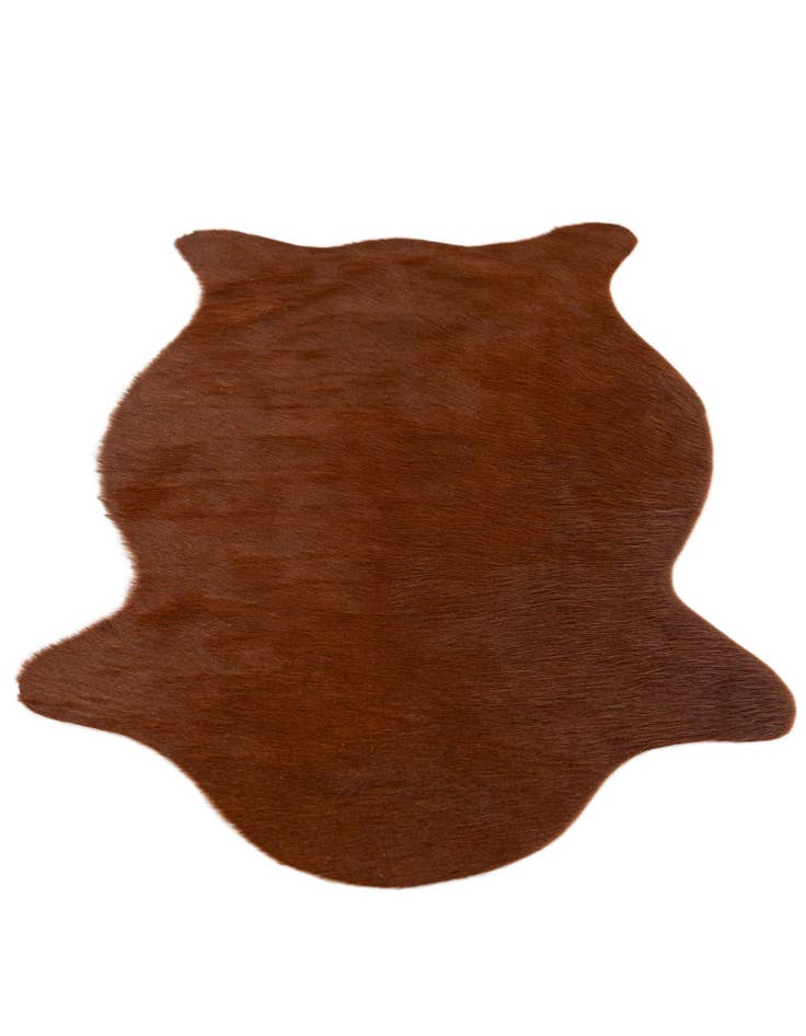 Detail image of  1' 8 x 2' 7 Cowhide Leather Rug