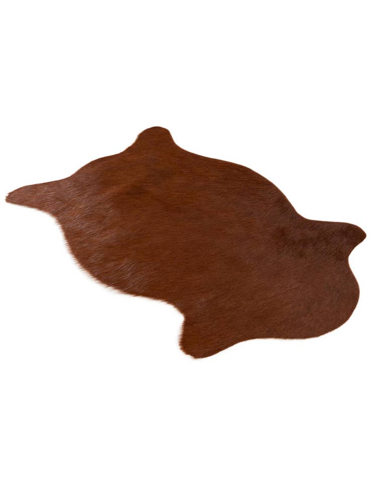 Detail image of  1' 8 x 2' 7 Cowhide Leather Rug