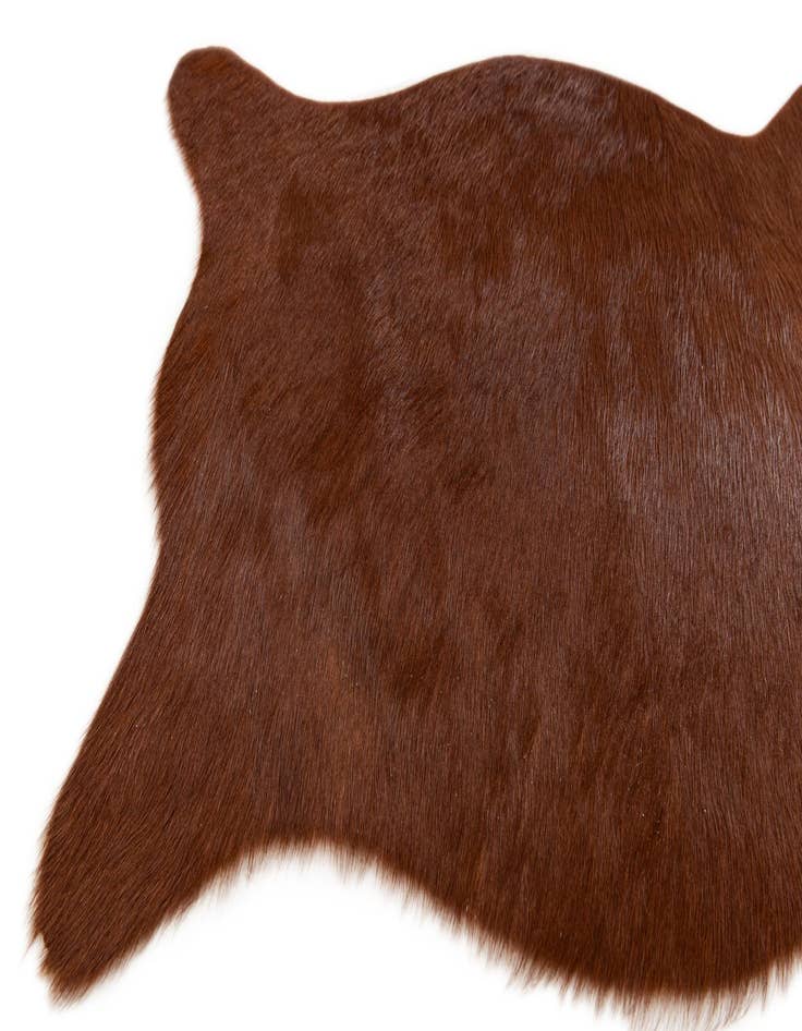 Detail image of  1' 8 x 2' 7 Cowhide Leather Rug