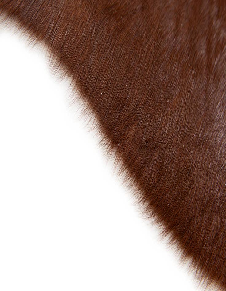 Detail image of  1' 8 x 2' 7 Cowhide Leather Rug