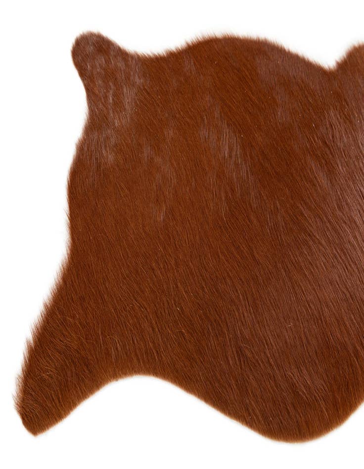 Detail image of  1' 8 x 2' 7 Cowhide Leather Rug