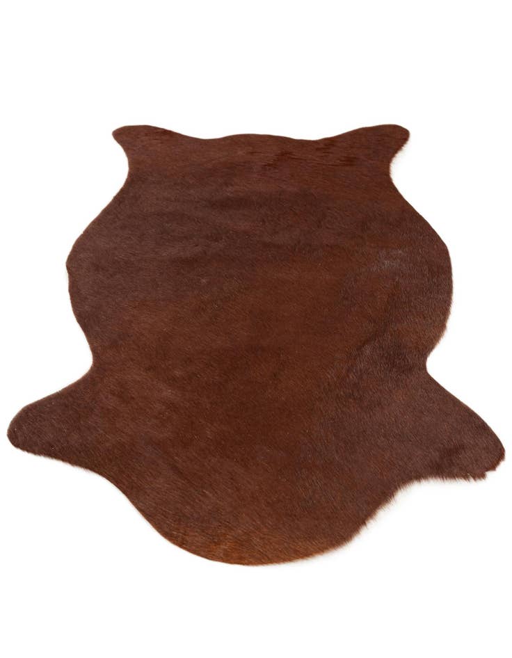 Detail image of  1' 8 x 2' 7 Cowhide Leather Rug