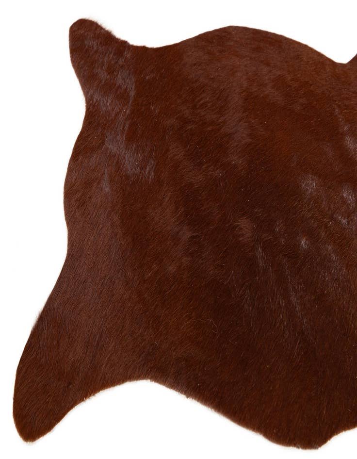 Detail image of  1' 8 x 2' 7 Cowhide Leather Rug