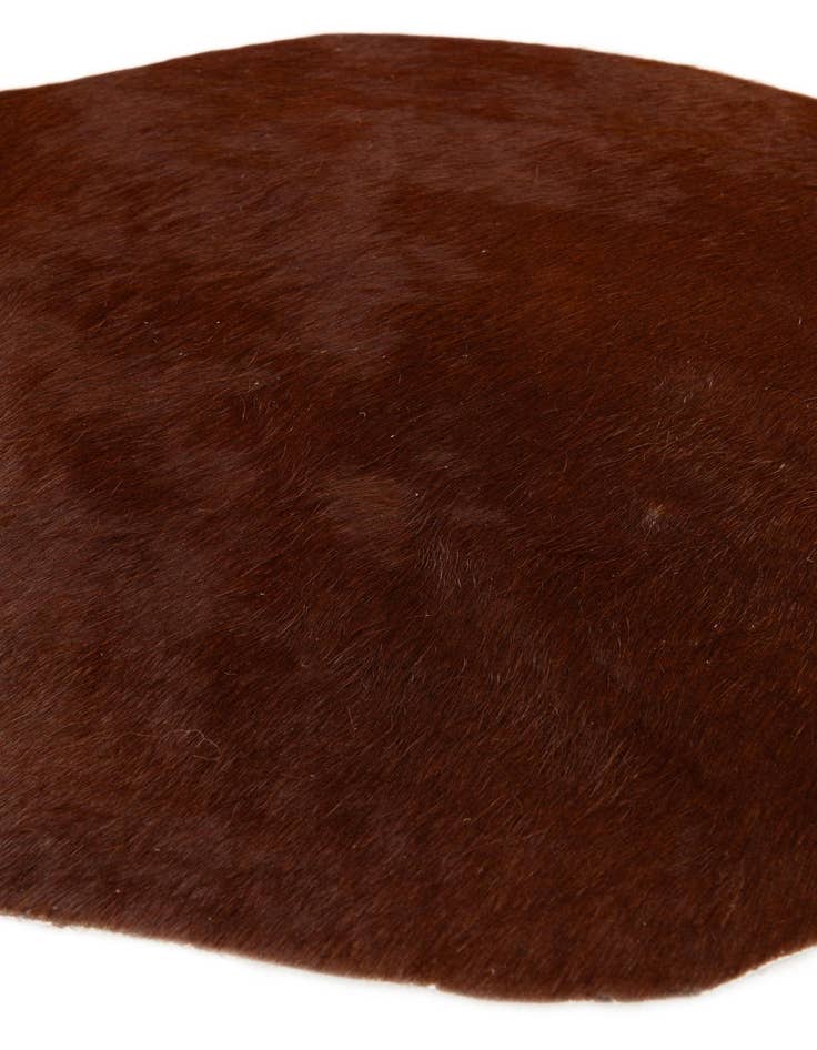 Detail image of  1' 8 x 2' 7 Cowhide Leather Rug