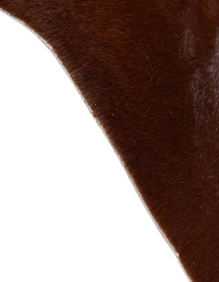 Detail image of  1' 8 x 2' 7 Cowhide Leather Rug