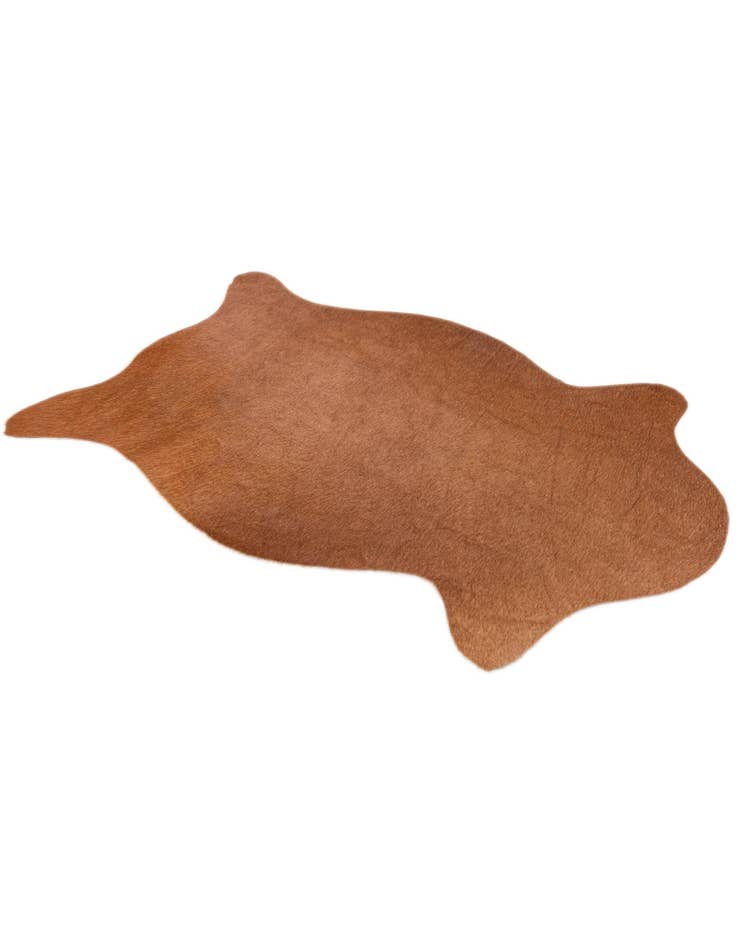 Detail image of  1' 8 x 2' 7 Cowhide Leather Rug