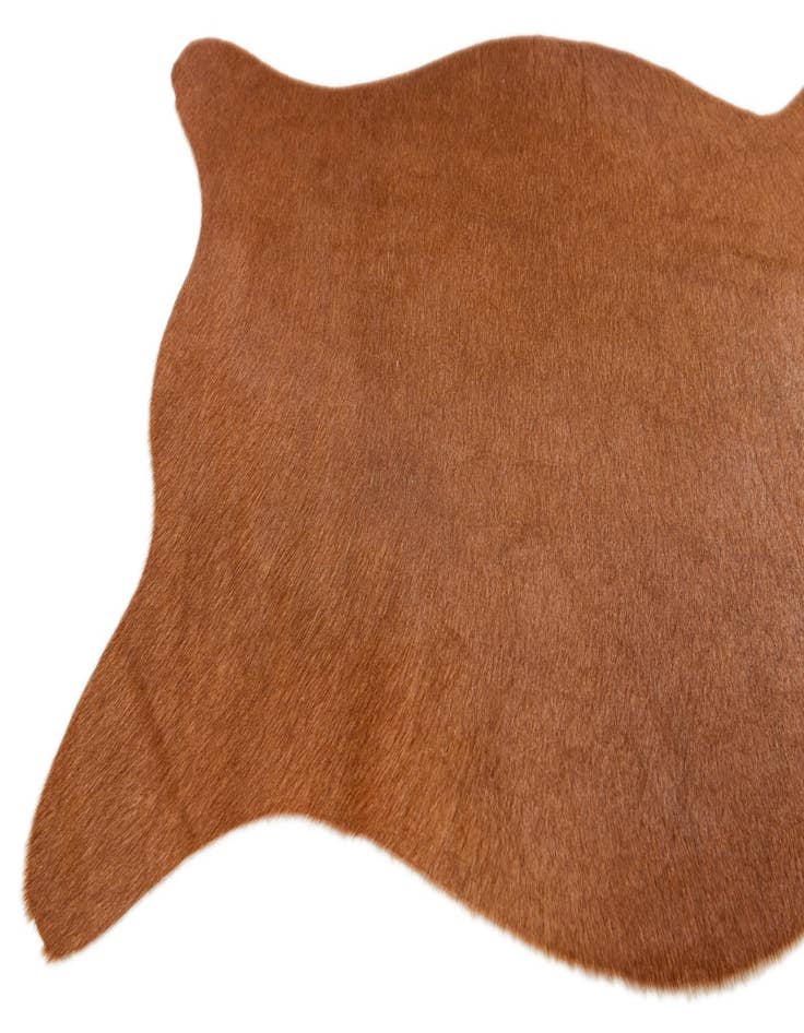 Detail image of  1' 8 x 2' 7 Cowhide Leather Rug
