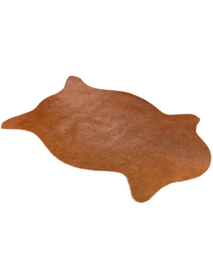 Detail image of  1' 8 x 2' 7 Cowhide Leather Rug