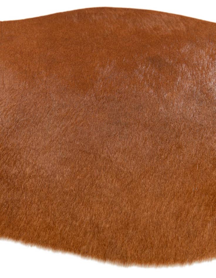 Detail image of  1' 8 x 2' 7 Cowhide Leather Rug