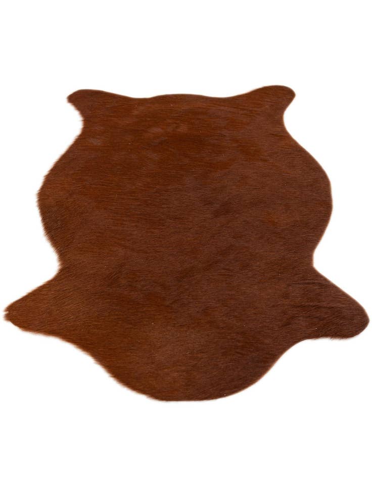 Detail image of  1' 8 x 2' 7 Cowhide Leather Rug