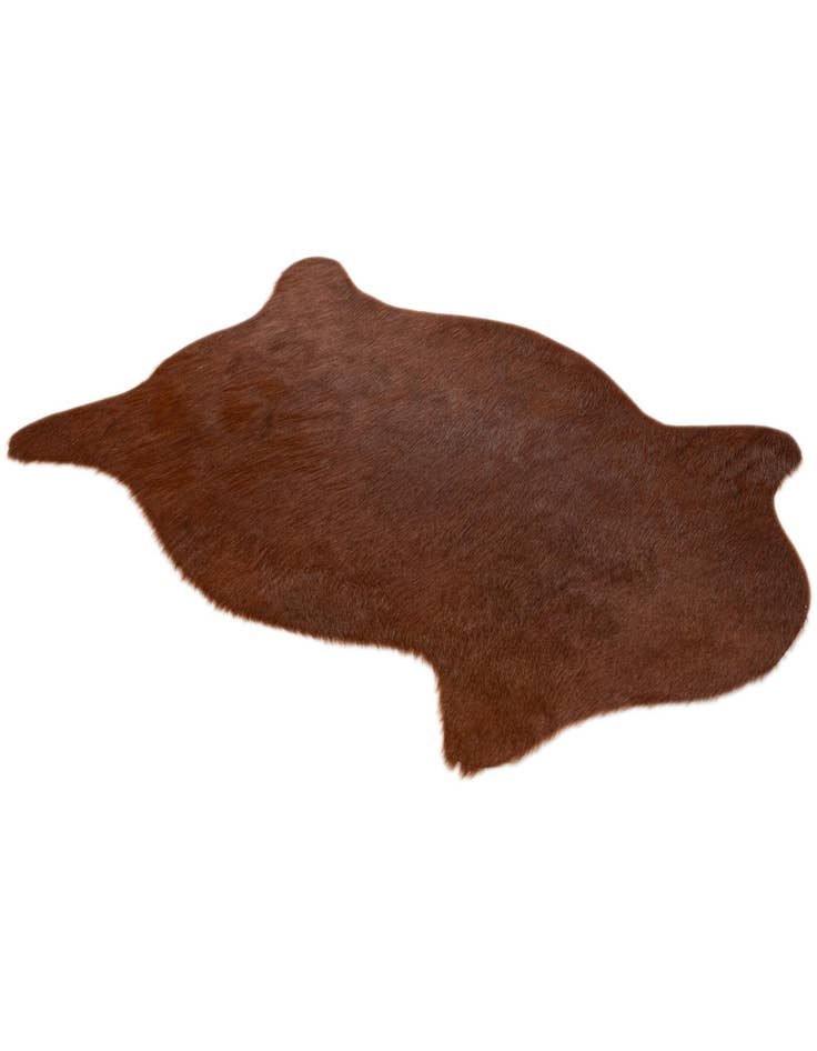 Detail image of  1' 8 x 2' 7 Cowhide Leather Rug
