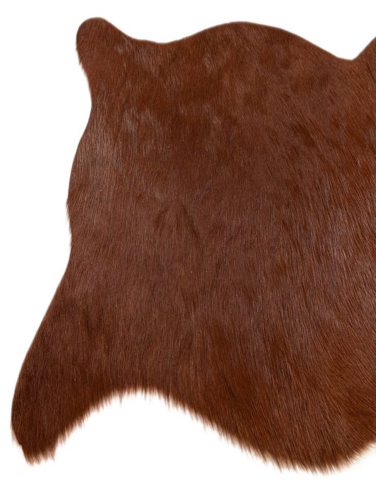 Detail image of  1' 8 x 2' 7 Cowhide Leather Rug