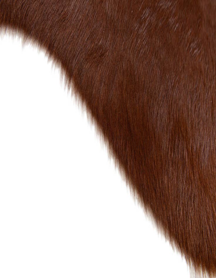 Detail image of  1' 8 x 2' 7 Cowhide Leather Rug