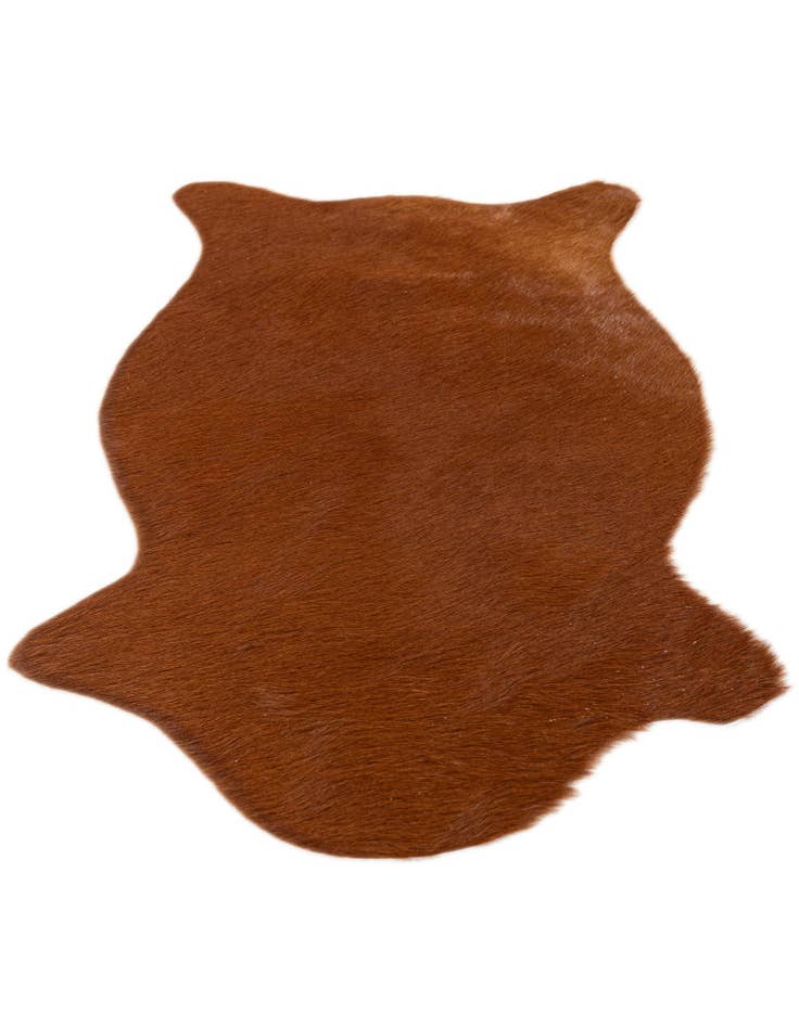 Detail image of  1' 8 x 2' 7 Cowhide Leather Rug