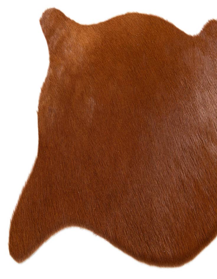 Detail image of  1' 8 x 2' 7 Cowhide Leather Rug