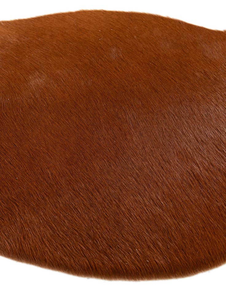 Detail image of  1' 8 x 2' 7 Cowhide Leather Rug