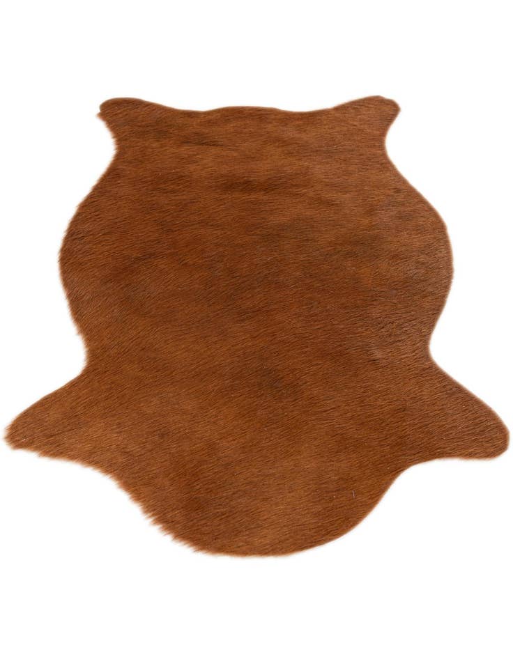 Detail image of  1' 8 x 2' 7 Cowhide Leather Rug