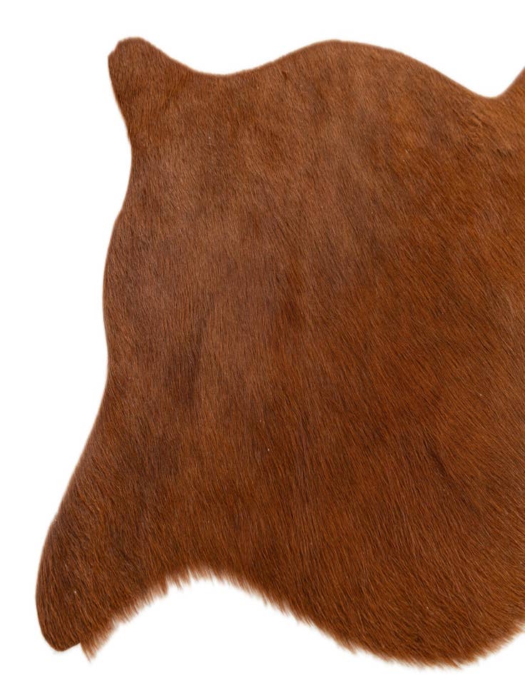 Detail image of  1' 8 x 2' 7 Cowhide Leather Rug
