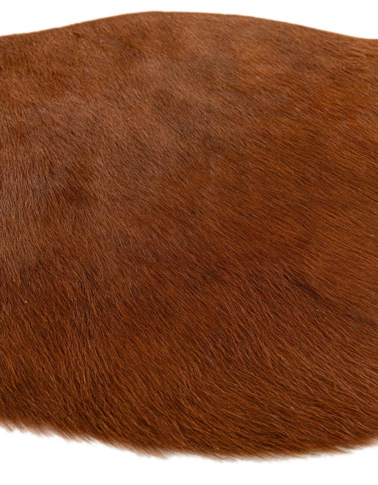 Detail image of  1' 8 x 2' 7 Cowhide Leather Rug