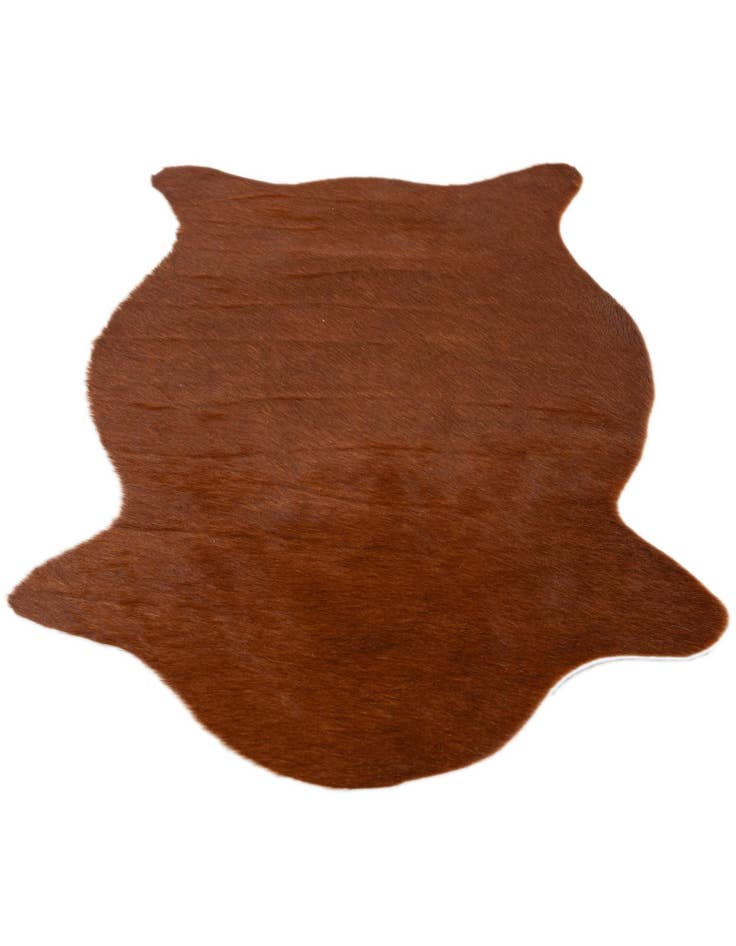 Detail image of  1' 8 x 2' 7 Cowhide Leather Rug