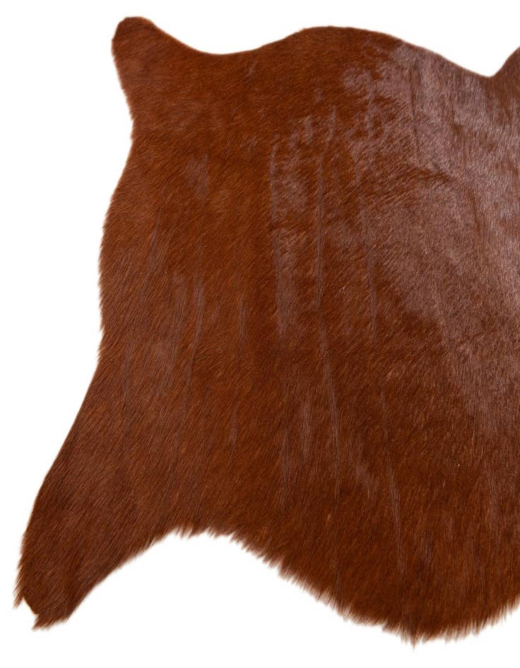 Detail image of  1' 8 x 2' 7 Cowhide Leather Rug